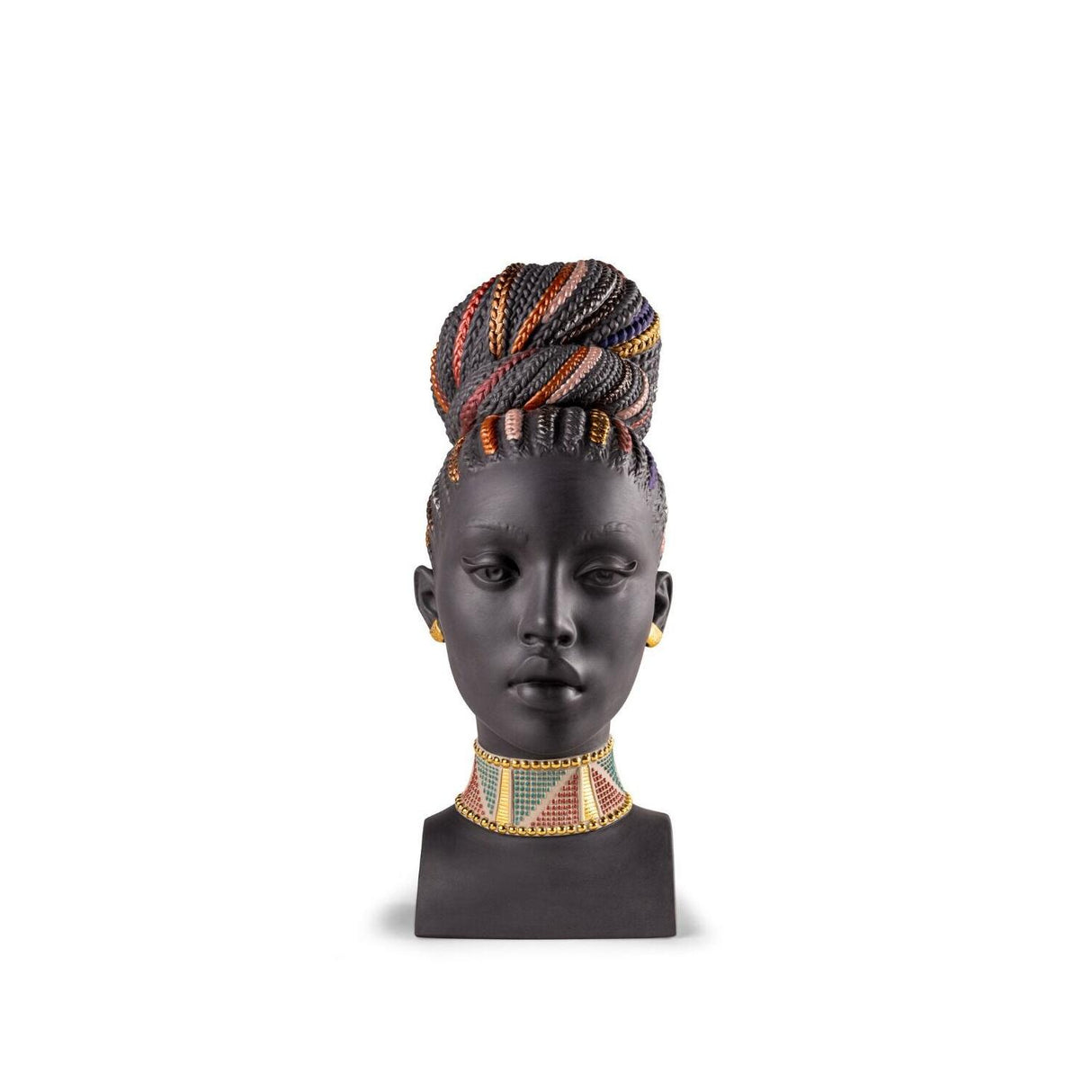 Lladró Scultura Colori Africani 39x15cm Porcellana