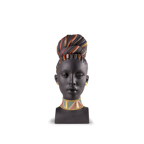 Lladró Scultura Colori Africani 39x15cm Porcellana