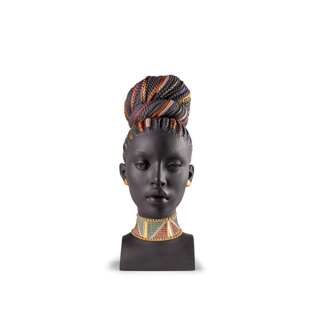 Lladró Scultura Colori Africani 39x15cm Porcellana