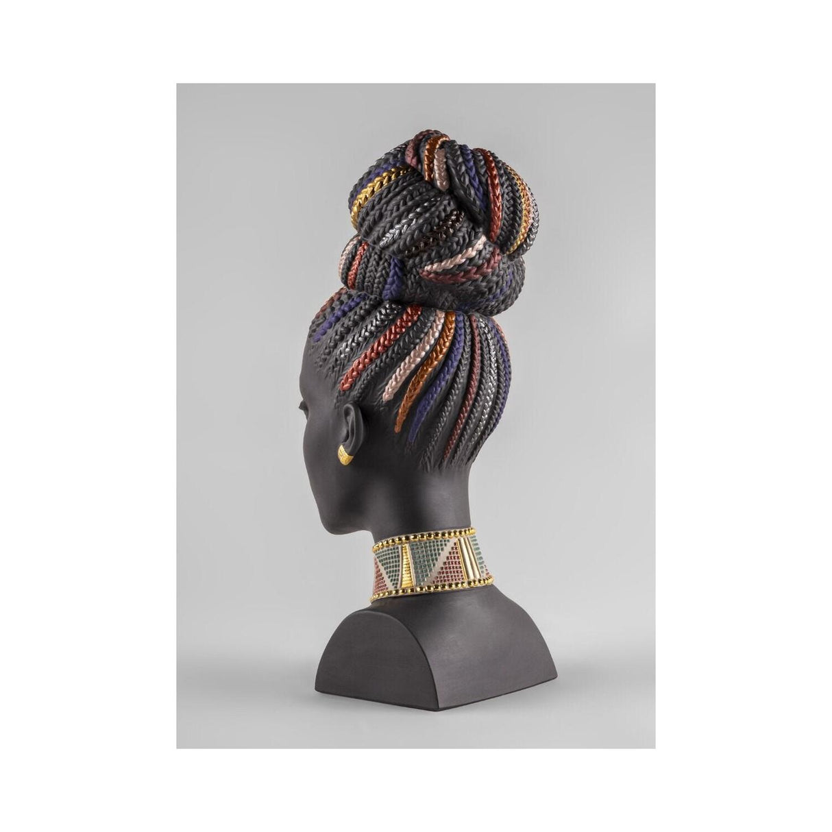 Lladró Scultura Colori Africani 39x15cm Porcellana