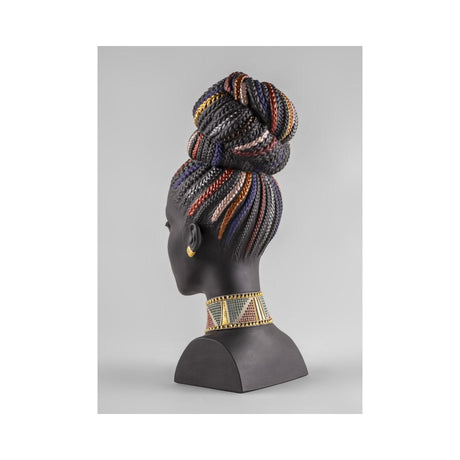 Lladró Scultura Colori Africani 39x15cm Porcellana