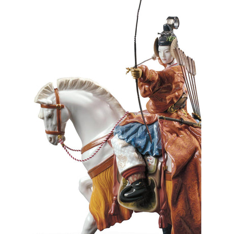 Lladró Scultura Arciere Yabusame Edizione Limitata 62x42cm Porcellana
