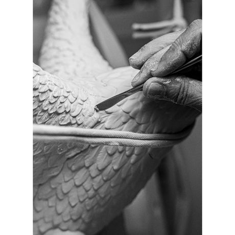 Lladró Aquila Bianco Rame 48x57cm Porcellana