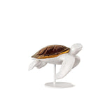Lladró Scultura Tartaruga Marina II Bianco Rame 20x24cm Porcellana