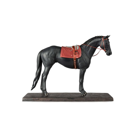 Lladró Scultura Cavallo Purosangue Inglese 44x56cm Porcellana