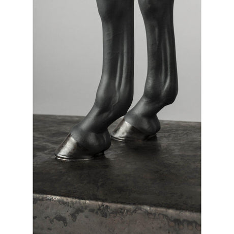 Lladró Scultura Cavallo Purosangue Inglese 44x56cm Porcellana