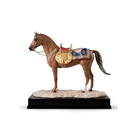 Lladró Scultura Cavallo Karabakh Serie Limitata 49x53cm Porcellana