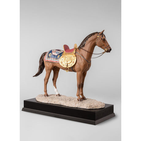 Lladró Scultura Cavallo Karabakh Serie Limitata 49x53cm Porcellana