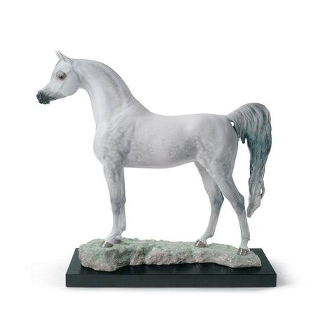 Lladró Figurina Cavallo Pura Razza Araba Edizione Limitata 44x46cm Porcellana