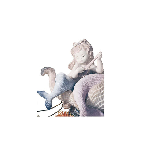 Lladró Figurina Sirena Passeggiata in Fondo Al Mare Edizione Limitata 32x46cm Porcellana