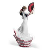 Lladró Figurina Donna Flamenco Anima e Passione Ed 60° Anniversario Rosso 38x17cm Porcellana