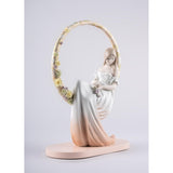 Lladró Scultura Nei Suoi Pensieri 43x31cm Porcellana