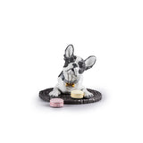 Lladró Bulldog Francese con Macarons 24x29cm Porcellana