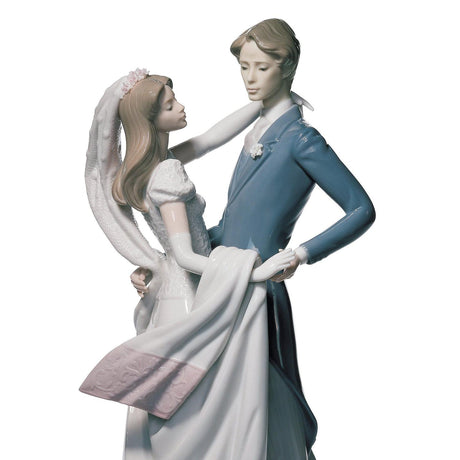 Lladró Figurina Coppia Ballo di Nozze 37x16cm Porcellana