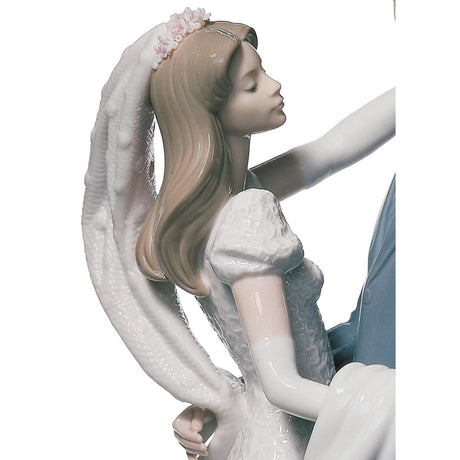 Lladró Figurina Coppia Ballo di Nozze 37x16cm Porcellana