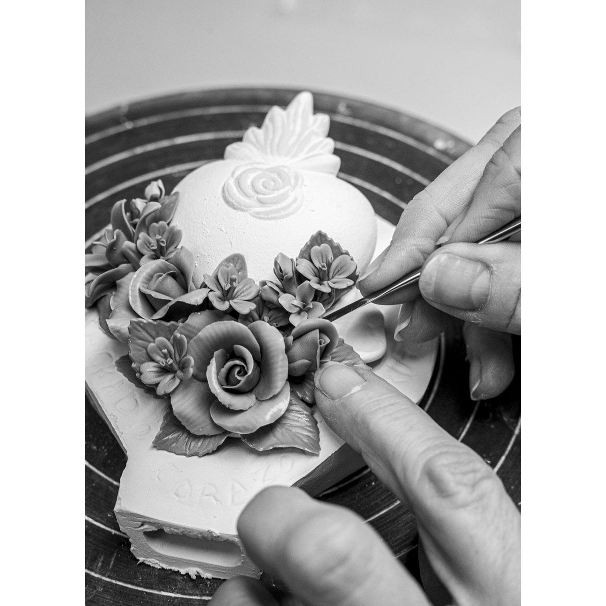 LLADRO' Scultura Cuore Immacolato di Maria 40x28cm Porcellana