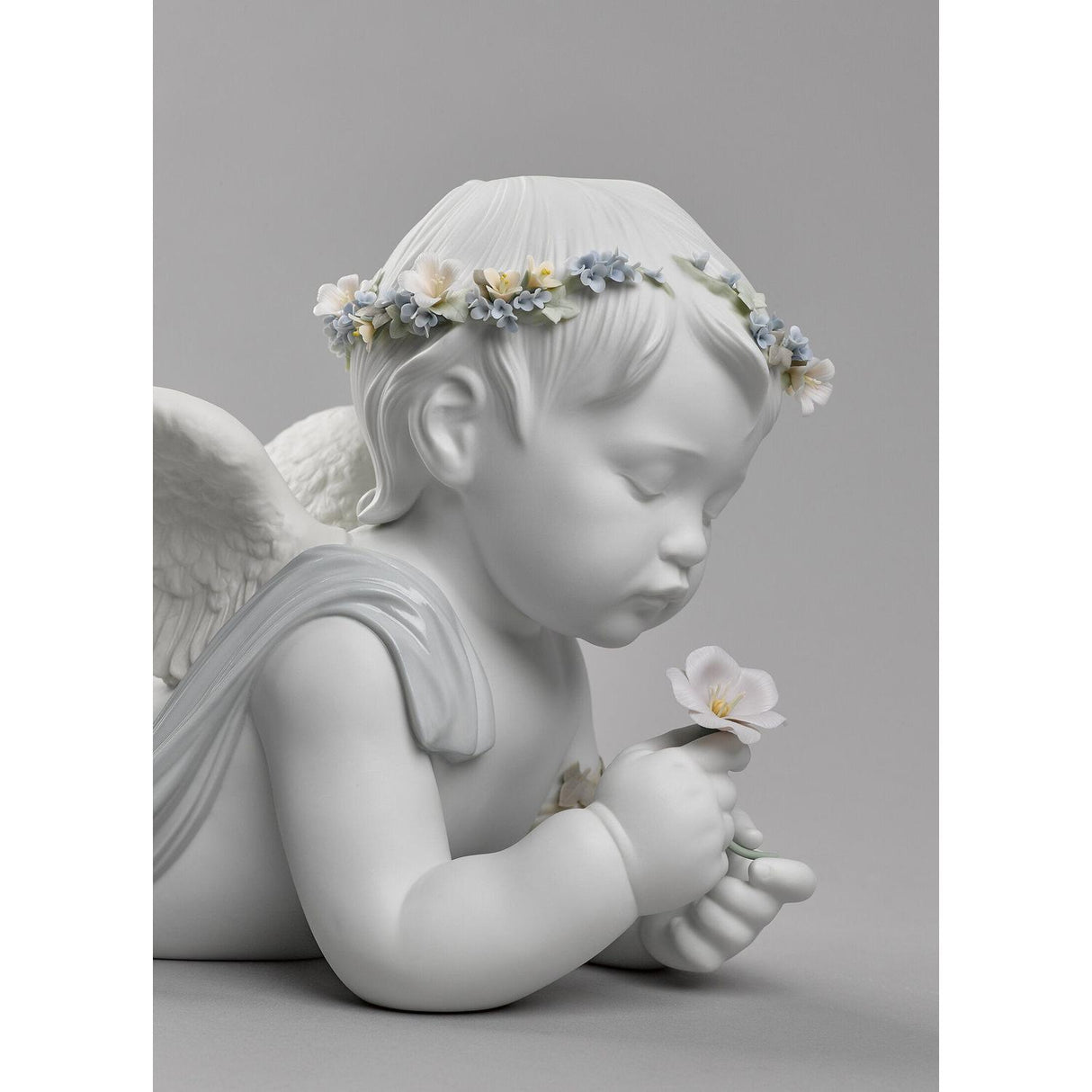 Lladró Figurina Mio Amato Angelo 26x49cm Porcellana