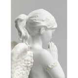 Lladró Figurina Angelo Preghiera Celestiale 30x26cm Porcellana
