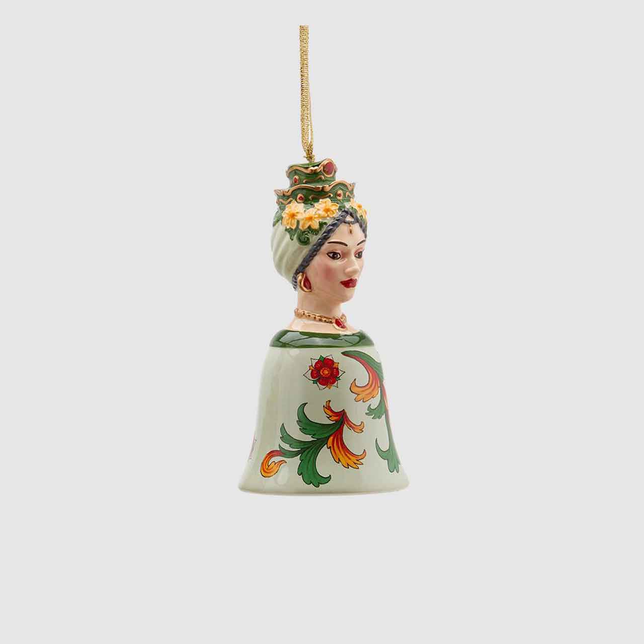 EDG Campana Addobbo Decorazione Natalizia Ceramica 13cm Natale
