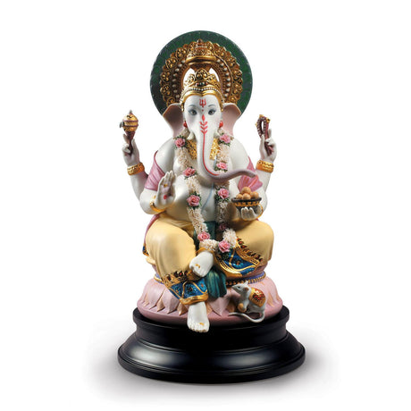 Lladró Scultura Lord Ganesha Edizione Limitata 42x25cm Porcellana