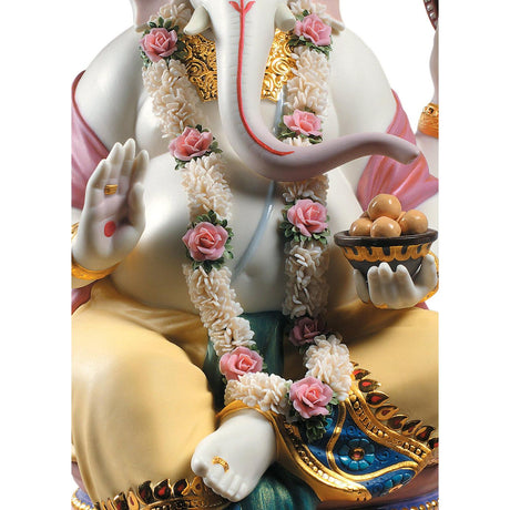 Lladró Scultura Lord Ganesha Edizione Limitata 42x25cm Porcellana