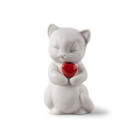 Lladró Figurina Whiskers Gattino Giocherellone 12x7cm Porcellana