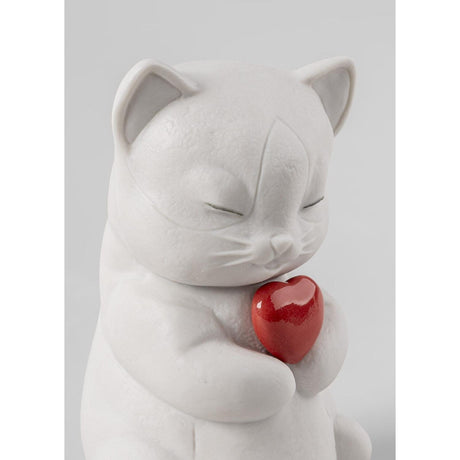 Lladró Figurina Whiskers Gattino Giocherellone 12x7cm Porcellana