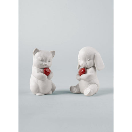 Lladró Figurina Whiskers Gattino Giocherellone 12x7cm Porcellana