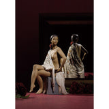 LLADRO' Figurina Donna Nudo con Scialle 43x30cm Porcellana