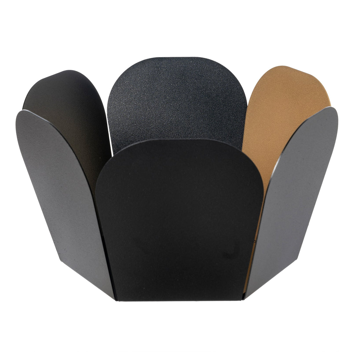 ARTI & MESTIERI Centrotavola Fluid Nero Oro Laccato