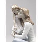 Lladró Figurina Madre la Mia Bambina 27x22cm Porcellana