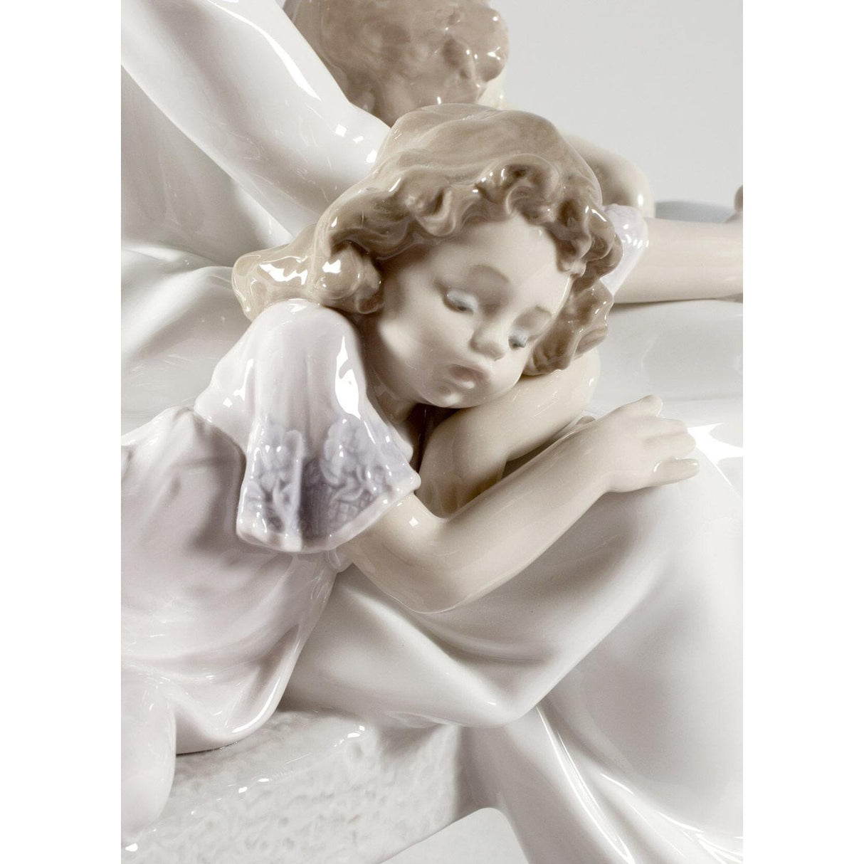 Lladró Figurina Madre Stanchi di Giocare 29x30cm Porcellana