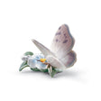 Lladró Figurina Farfalla D'Aprile 8x11cm Porcellana