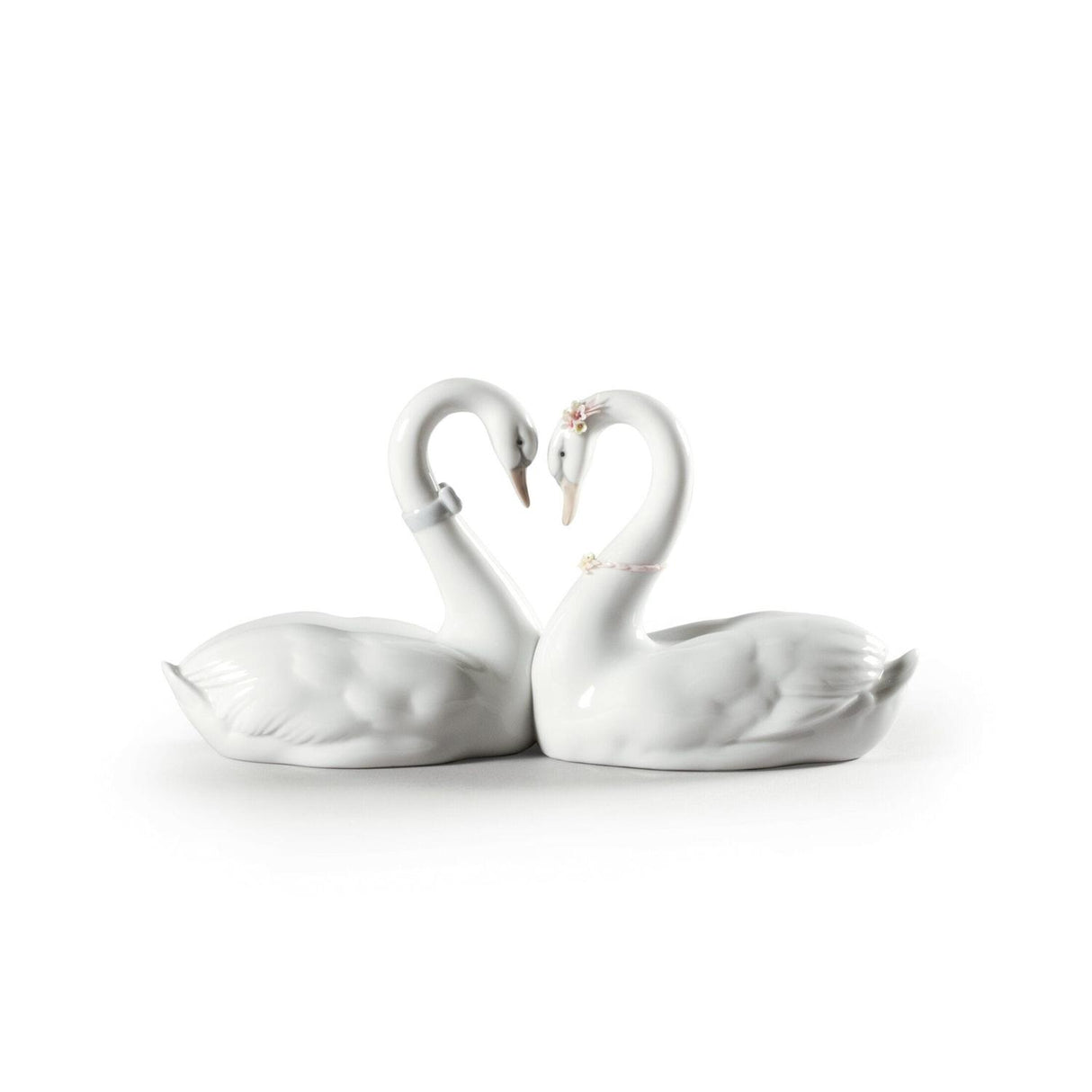 Lladró Figurina Cigni Amore Senza Fine 13x27cm Porcellana