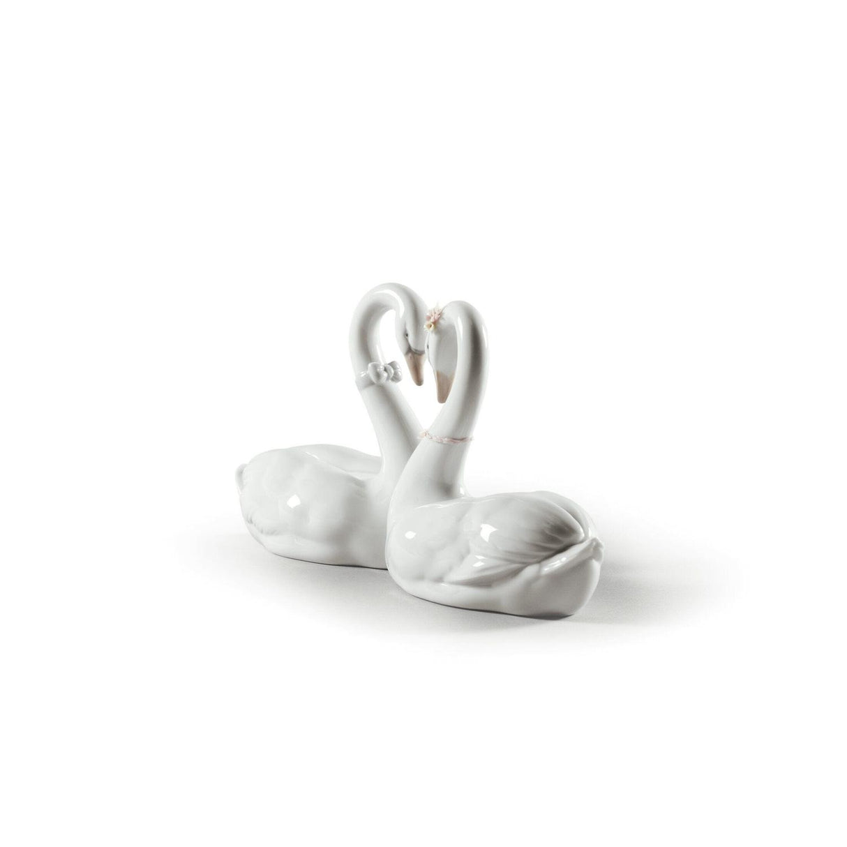 Lladró Figurina Cigni Amore Senza Fine 13x27cm Porcellana