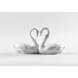 Lladró Figurina Cigni Amore Senza Fine 13x27cm Porcellana