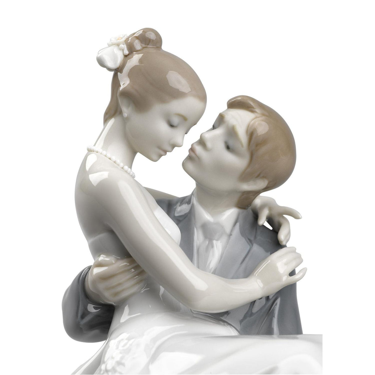 Lladró Figurina Coppia Il Giorno Più Felice 27x17cm Porcellana