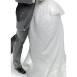 Lladró Figurina Coppia Il Valzer Dei Fidanzati 30x21cm Porcellana