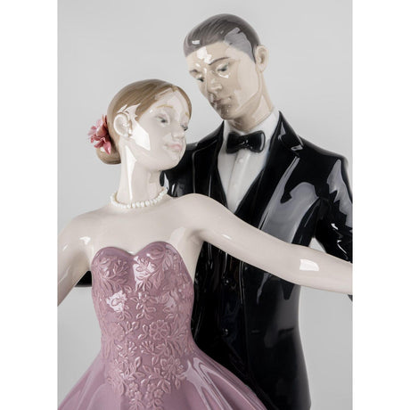 Lladró Scultura Valzer D'Anniversario 38x28cm Porcellana