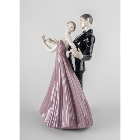 Lladró Scultura Valzer D'Anniversario 38x28cm Porcellana