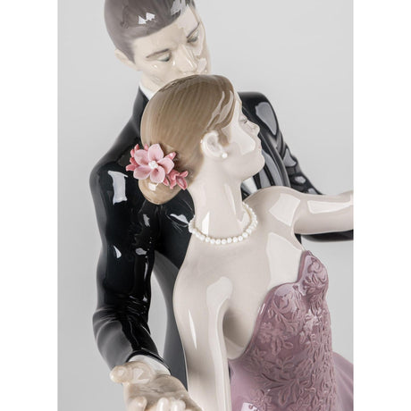 Lladró Scultura Valzer D'Anniversario 38x28cm Porcellana