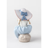 LLADRO' Figurina Bimba con Fiori 20x16cm Porcellana