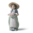 Lladró Figurina la Bimba Del Prato 24x13cm Porcellana