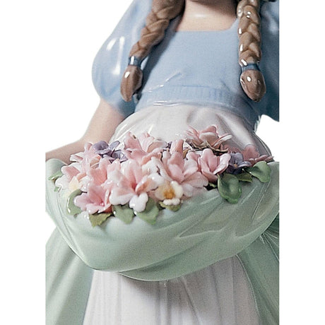 Lladró Figurina la Bimba Del Prato 24x13cm Porcellana