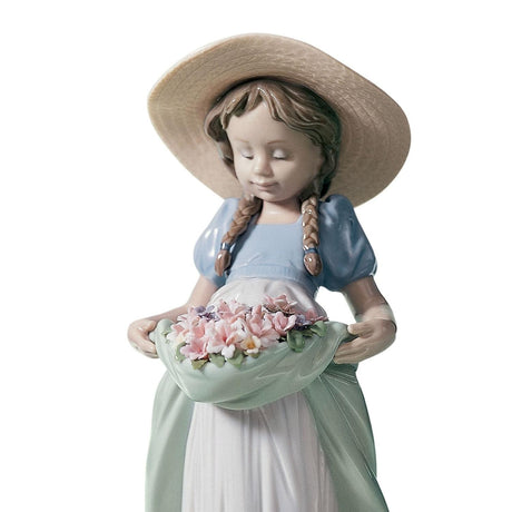 Lladró Figurina la Bimba Del Prato 24x13cm Porcellana