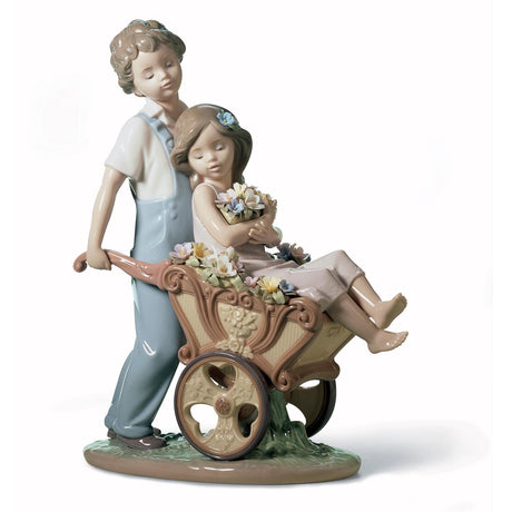Lladró Figurina Coppia Tu Sei la Più Carina 24x21cm Porcellana
