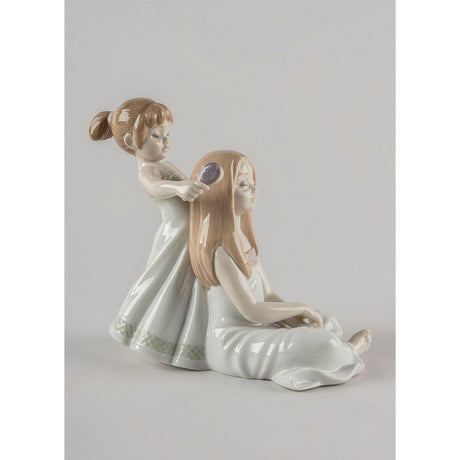 Lladró Scultura Pettino I Tuoi Capelli 21x24cm Porcellana