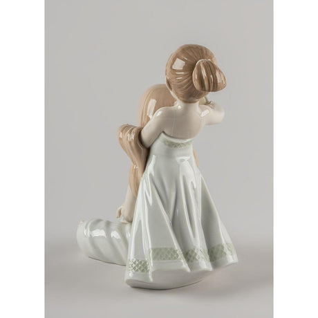 Lladró Scultura Pettino I Tuoi Capelli 21x24cm Porcellana