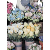 LLADRO' Scultura Donna Fiorire Romantico 30x32cm Porcellana