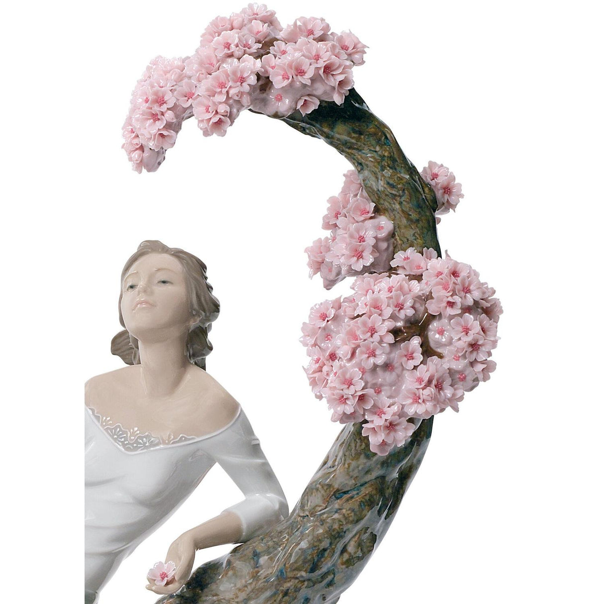 Lladró Figurina Stagione Fiorita Dama Edizione Limitata 42x39cm Porcellana